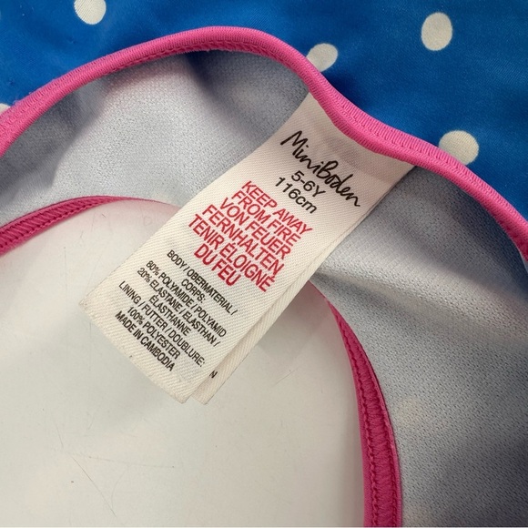 Mini Boden Mermaid One Piece Swimsuit Size 5 6 - Picture 4 of 4